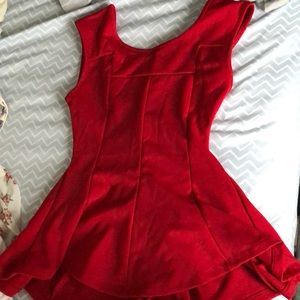 Seductions red top in size small